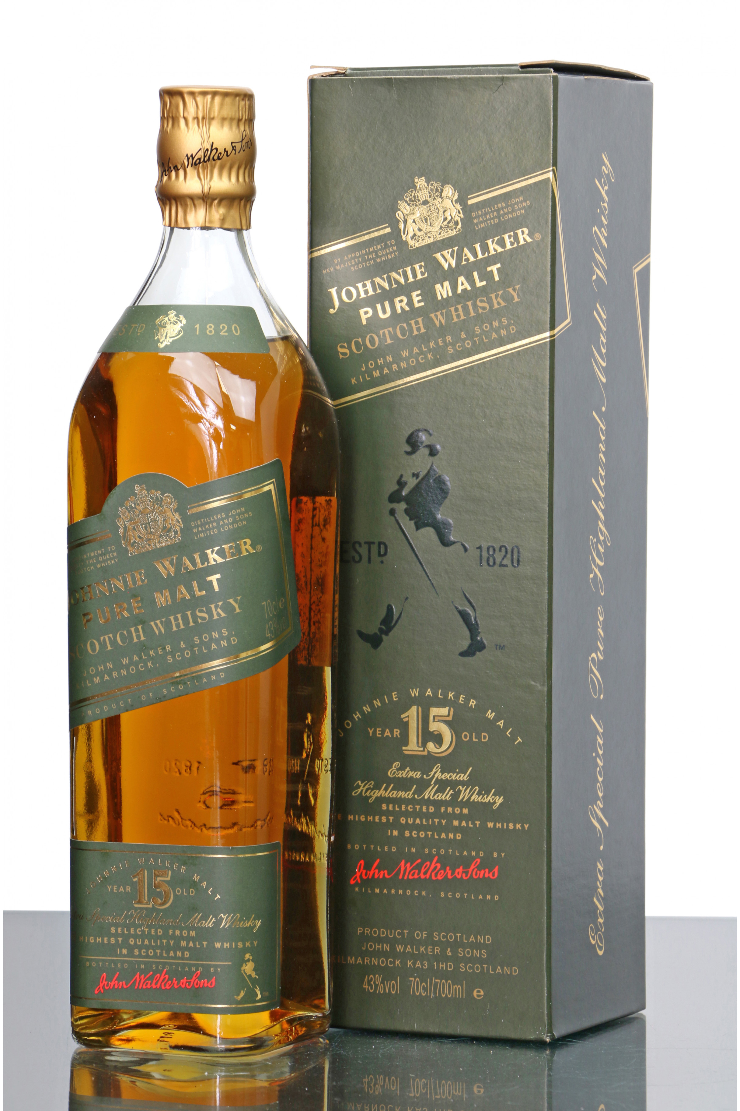 johnnie walker 15 years old green label